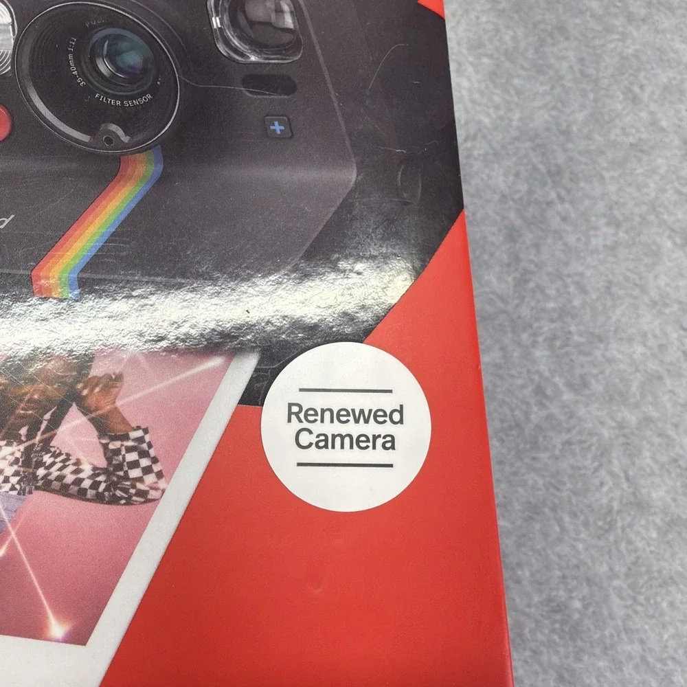 Refurbished Polaroid Now+ I-Type Instant Camera Black 9124
